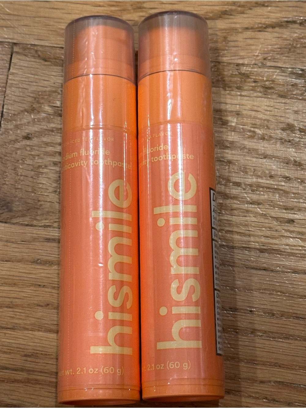 Hismile Peach Iced Tea Toothpaste Sticks - Set of 2